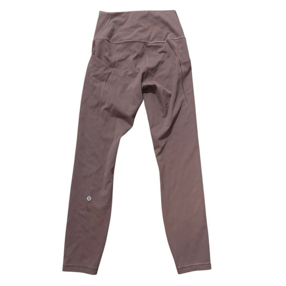 Lululemon Wunder Train high-rise tights with pockets in purple size 6